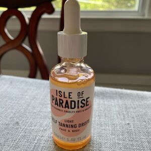 NEW Isle of Paradise light self tanning drops JUMBO 1.69oz